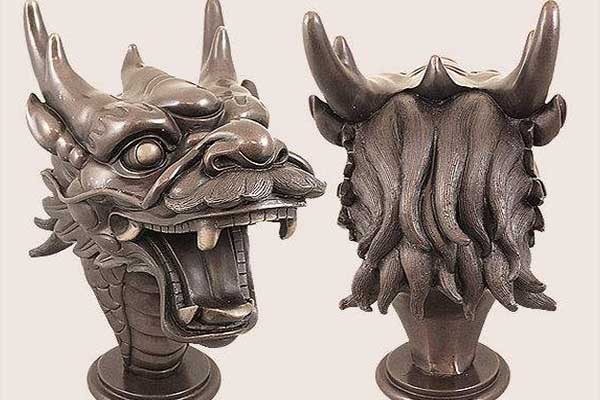 銅雕生肖龍雕塑